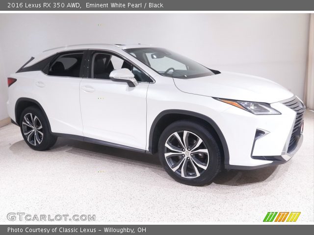 2016 Lexus RX 350 AWD in Eminent White Pearl