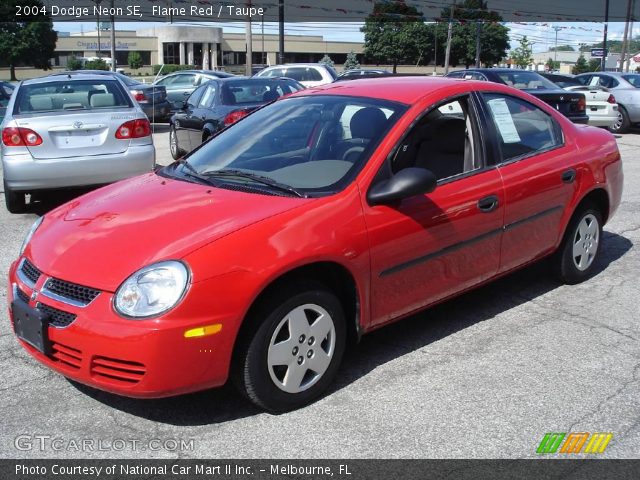 2004 Dodge Neon SE in Flame Red