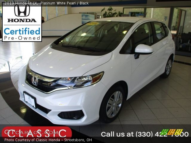 2019 Honda Fit LX in Platinum White Pearl