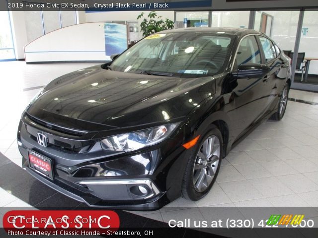 2019 Honda Civic EX Sedan in Crystal Black Pearl