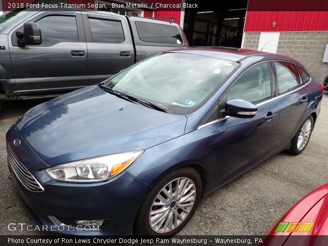 2018 Ford Focus Titanium Sedan in Blue Metallic