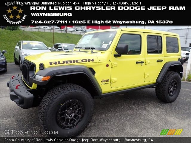 2022 Jeep Wrangler Unlimited Rubicon 4x4 in High Velocity