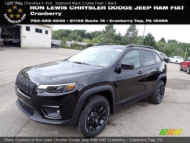2022 Jeep Cherokee X 4x4 in Diamond Black Crystal Pearl