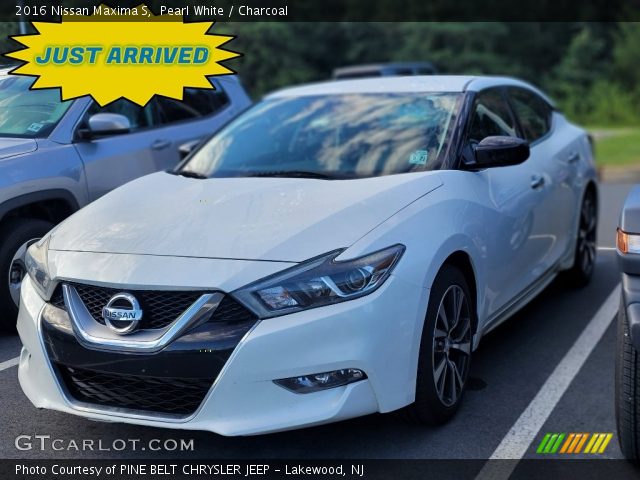 2016 Nissan Maxima S in Pearl White