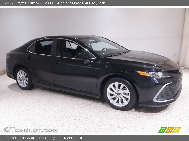 2022 Toyota Camry LE AWD in Midnight Black Metallic