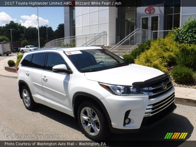 2017 Toyota Highlander Limited AWD in Blizzard White Pearl
