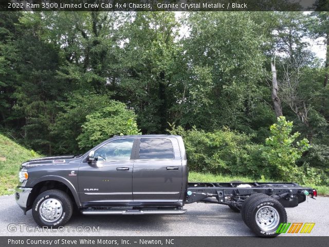 2022 Ram 3500 Limited Crew Cab 4x4 Chassis in Granite Crystal Metallic
