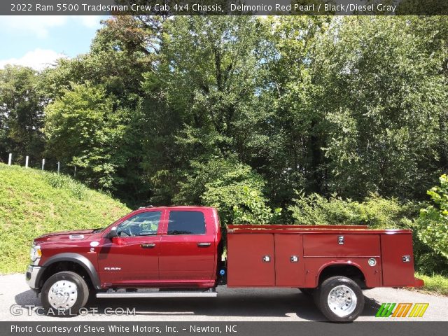 2022 Ram 5500 Tradesman Crew Cab 4x4 Chassis in Delmonico Red Pearl