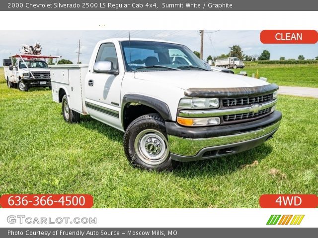 2000 Chevrolet Silverado 2500 LS Regular Cab 4x4 in Summit White