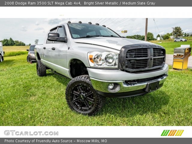 2008 Dodge Ram 3500 SLT Mega Cab 4x4 in Bright Silver Metallic
