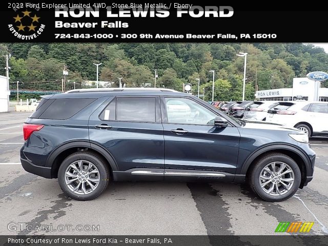 2022 Ford Explorer Limited 4WD in Stone Blue Metallic