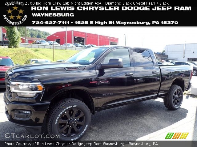 2022 Ram 2500 Big Horn Crew Cab Night Edition 4x4 in Diamond Black Crystal Pearl