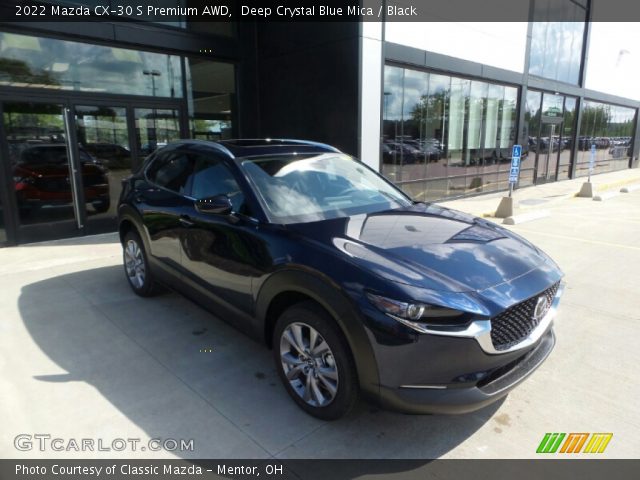 2022 Mazda CX-30 S Premium AWD in Deep Crystal Blue Mica
