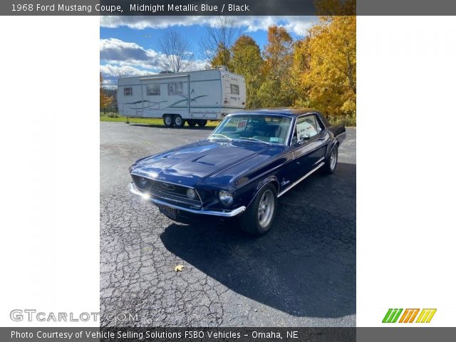 1968 Ford Mustang Coupe in Midnight Metallic Blue