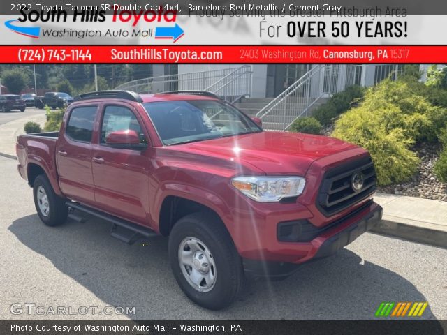 2022 Toyota Tacoma SR Double Cab 4x4 in Barcelona Red Metallic