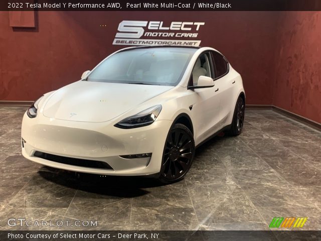 2022 Tesla Model Y Performance AWD in Pearl White Multi-Coat