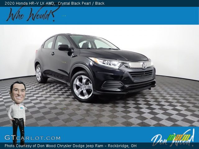 2020 Honda HR-V LX AWD in Crystal Black Pearl