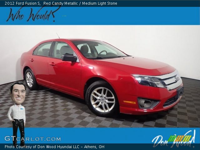 2012 Ford Fusion S in Red Candy Metallic