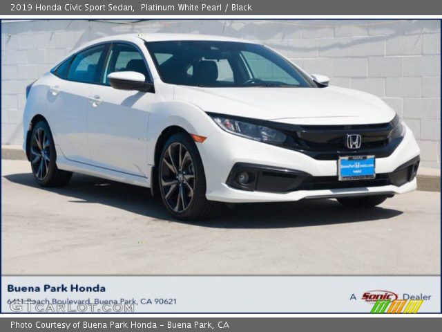 2019 Honda Civic Sport Sedan in Platinum White Pearl