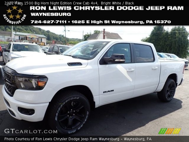 2022 Ram 1500 Big Horn Night Edition Crew Cab 4x4 in Bright White