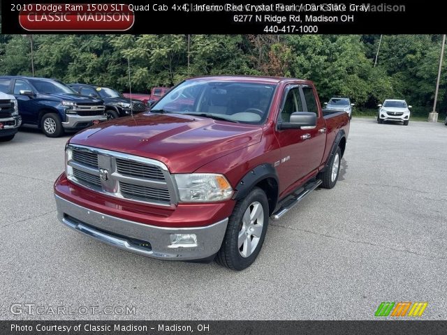 2010 Dodge Ram 1500 SLT Quad Cab 4x4 in Inferno Red Crystal Pearl