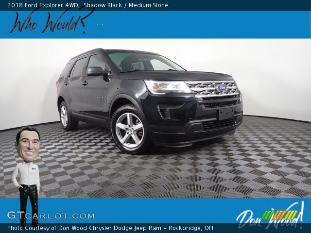 2018 Ford Explorer 4WD in Shadow Black