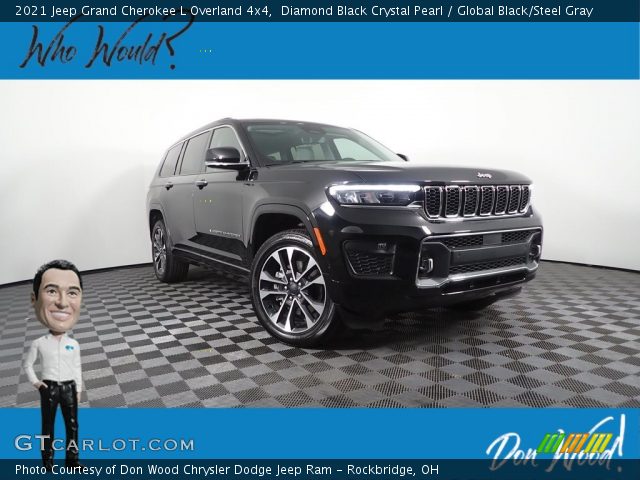 2021 Jeep Grand Cherokee L Overland 4x4 in Diamond Black Crystal Pearl