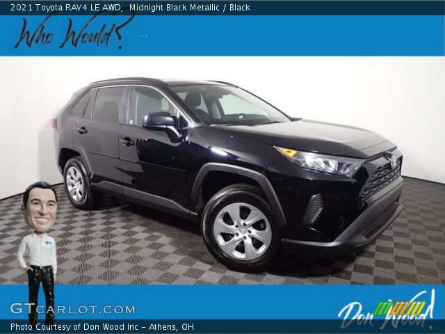 2021 Toyota RAV4 LE AWD in Midnight Black Metallic