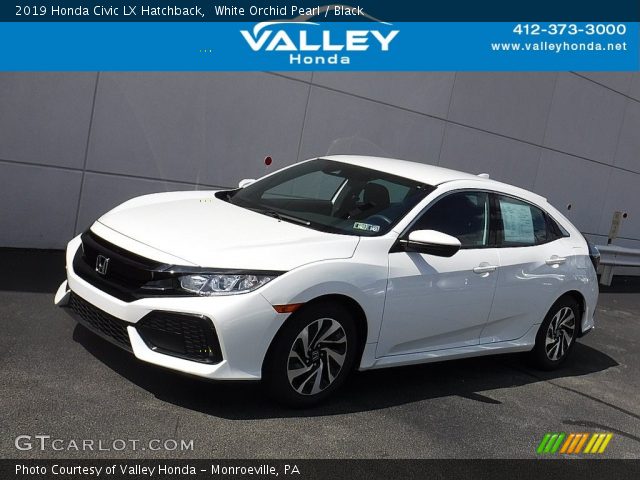 2019 Honda Civic LX Hatchback in White Orchid Pearl