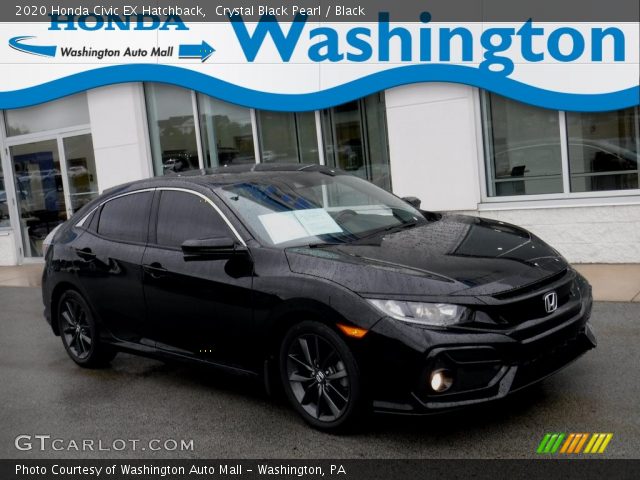 2020 Honda Civic EX Hatchback in Crystal Black Pearl