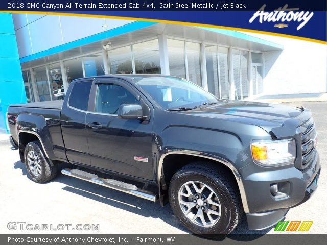 2018 GMC Canyon All Terrain Extended Cab 4x4 in Satin Steel Metallic