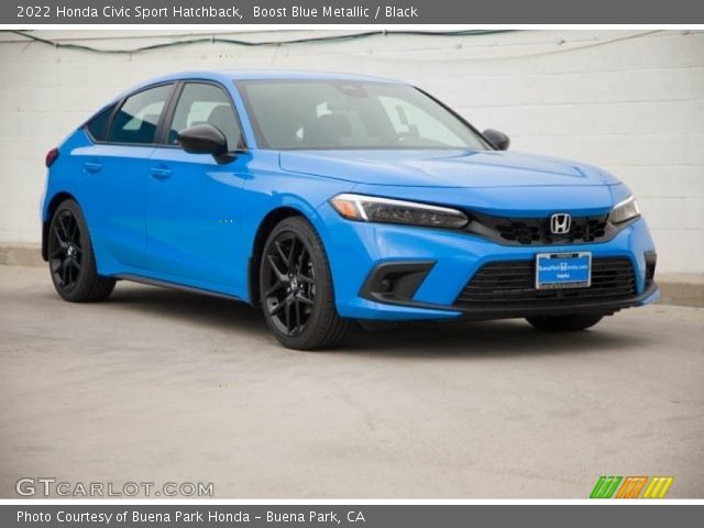 2022 Honda Civic Sport Hatchback in Boost Blue Metallic