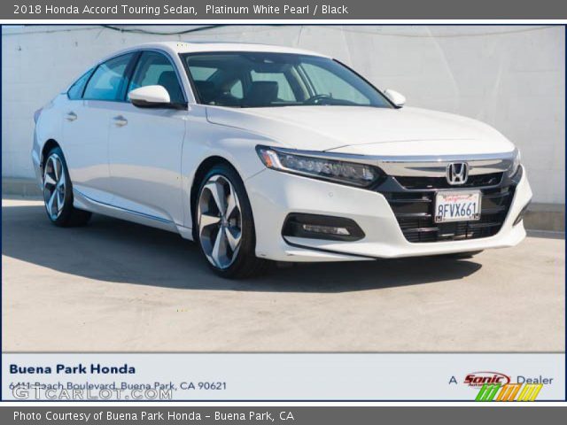 2018 Honda Accord Touring Sedan in Platinum White Pearl