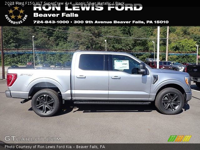 2022 Ford F150 XLT SuperCrew 4x4 in Iconic Silver Metallic