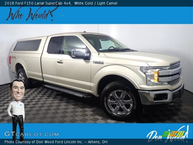 2018 Ford F150 Lariat SuperCab 4x4 in White Gold