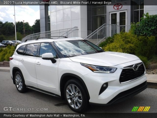 2020 Toyota Highlander Limited AWD in Blizzard White Pearl