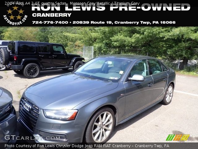 2014 Audi A4 2.0T quattro Sedan in Monsoon Grey Metallic