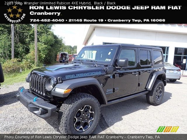 2023 Jeep Wrangler Unlimited Rubicon 4XE Hybrid in Black