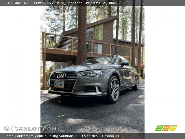 2018 Audi A3 2.0 Premium quattro in Monsoon Gray Metallic