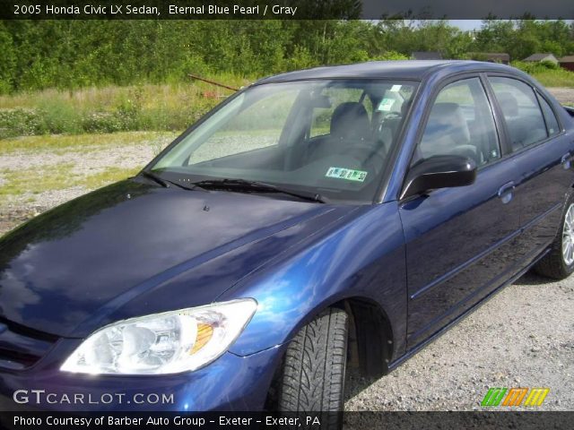 2005 Honda Civic LX Sedan in Eternal Blue Pearl