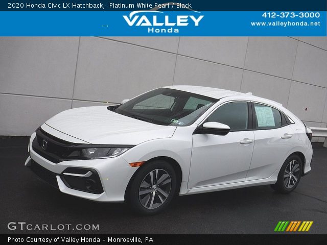 2020 Honda Civic LX Hatchback in Platinum White Pearl