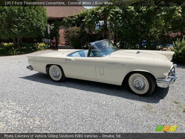 1957 Ford Thunderbird Convertible in Colonial White