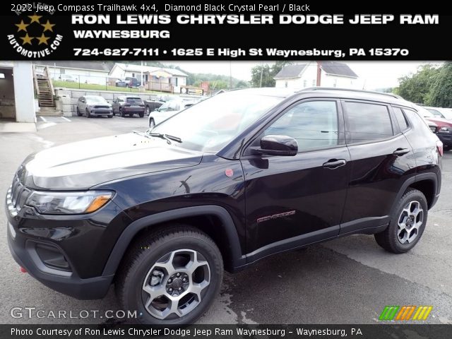 2022 Jeep Compass Trailhawk 4x4 in Diamond Black Crystal Pearl