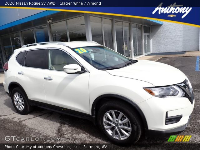 2020 Nissan Rogue SV AWD in Glacier White