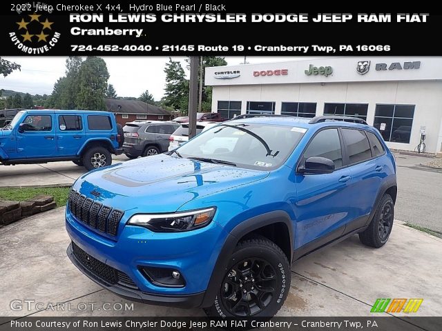 2022 Jeep Cherokee X 4x4 in Hydro Blue Pearl