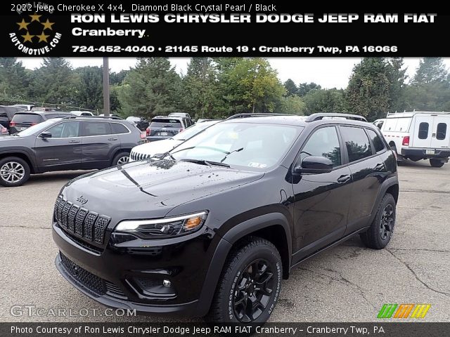 2022 Jeep Cherokee X 4x4 in Diamond Black Crystal Pearl