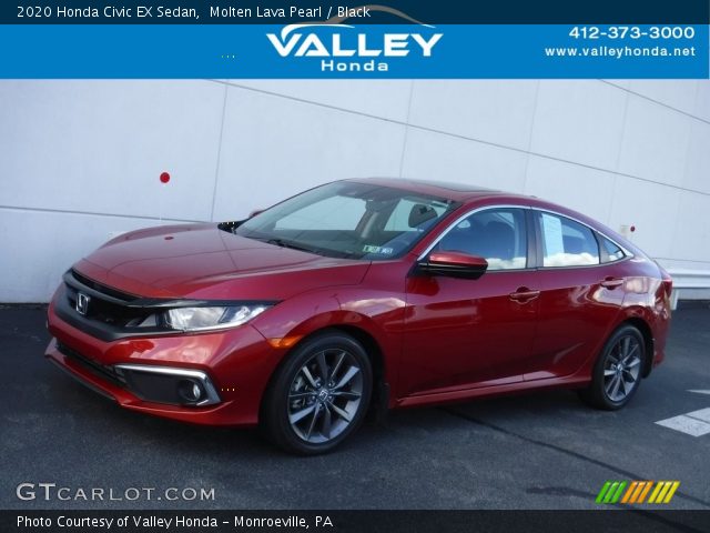 2020 Honda Civic EX Sedan in Molten Lava Pearl