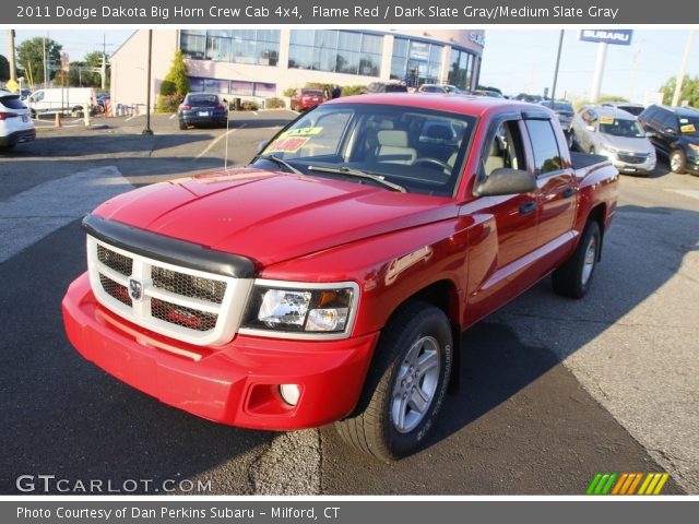 2011 Dodge Dakota Big Horn Crew Cab 4x4 in Flame Red