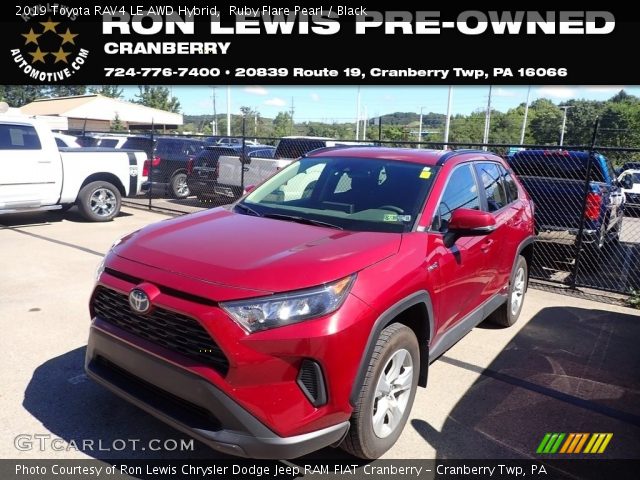 2019 Toyota RAV4 LE AWD Hybrid in Ruby Flare Pearl