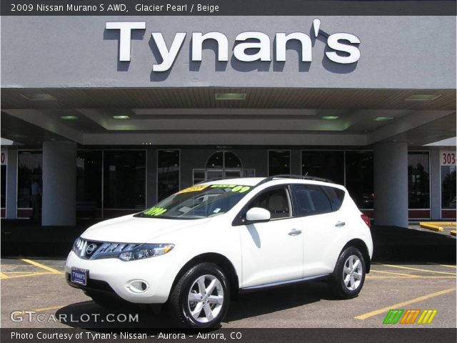 2009 Nissan Murano S AWD in Glacier Pearl